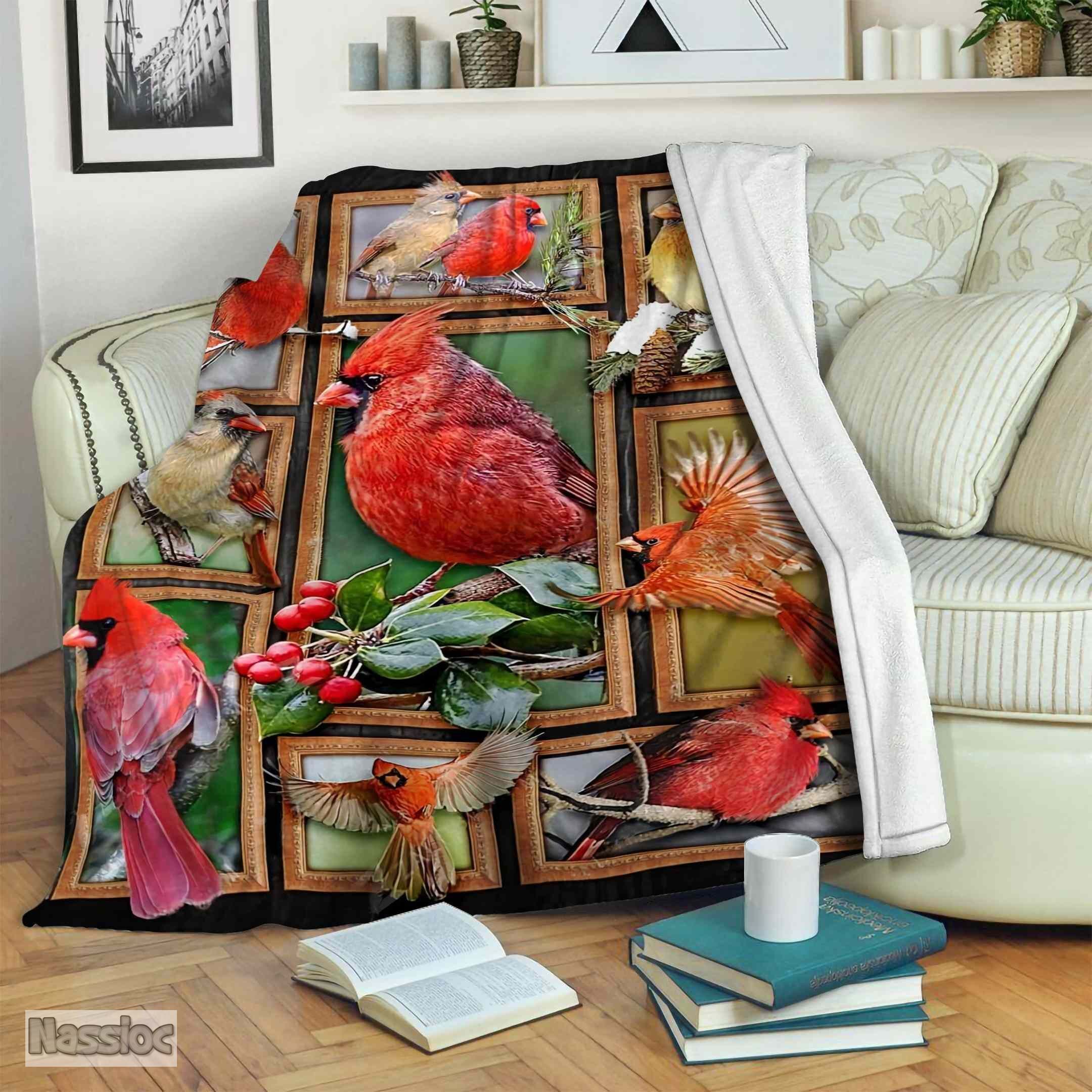 Cardinal Fleece Blanket