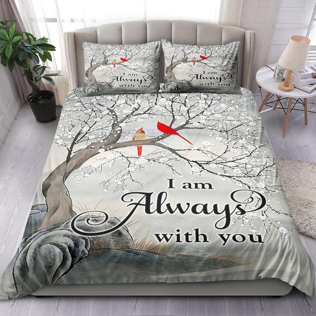 Cardinal I Am Always With You Bedding Set