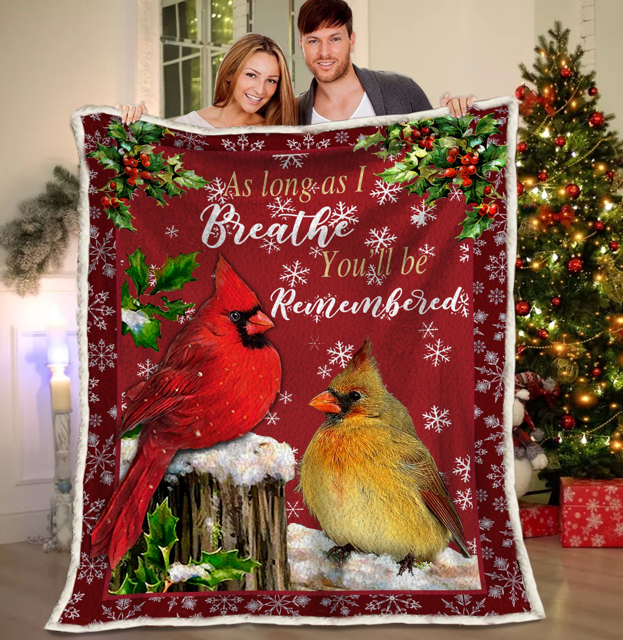 Cardinal Fleece Blanket