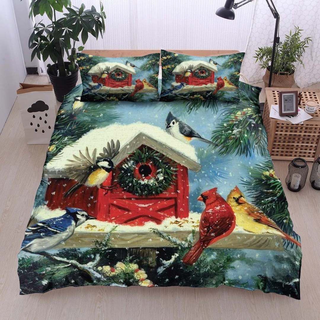 Cardinal Twin Queen King Cotton Bed Sheets Spread Comforter Bedding Set