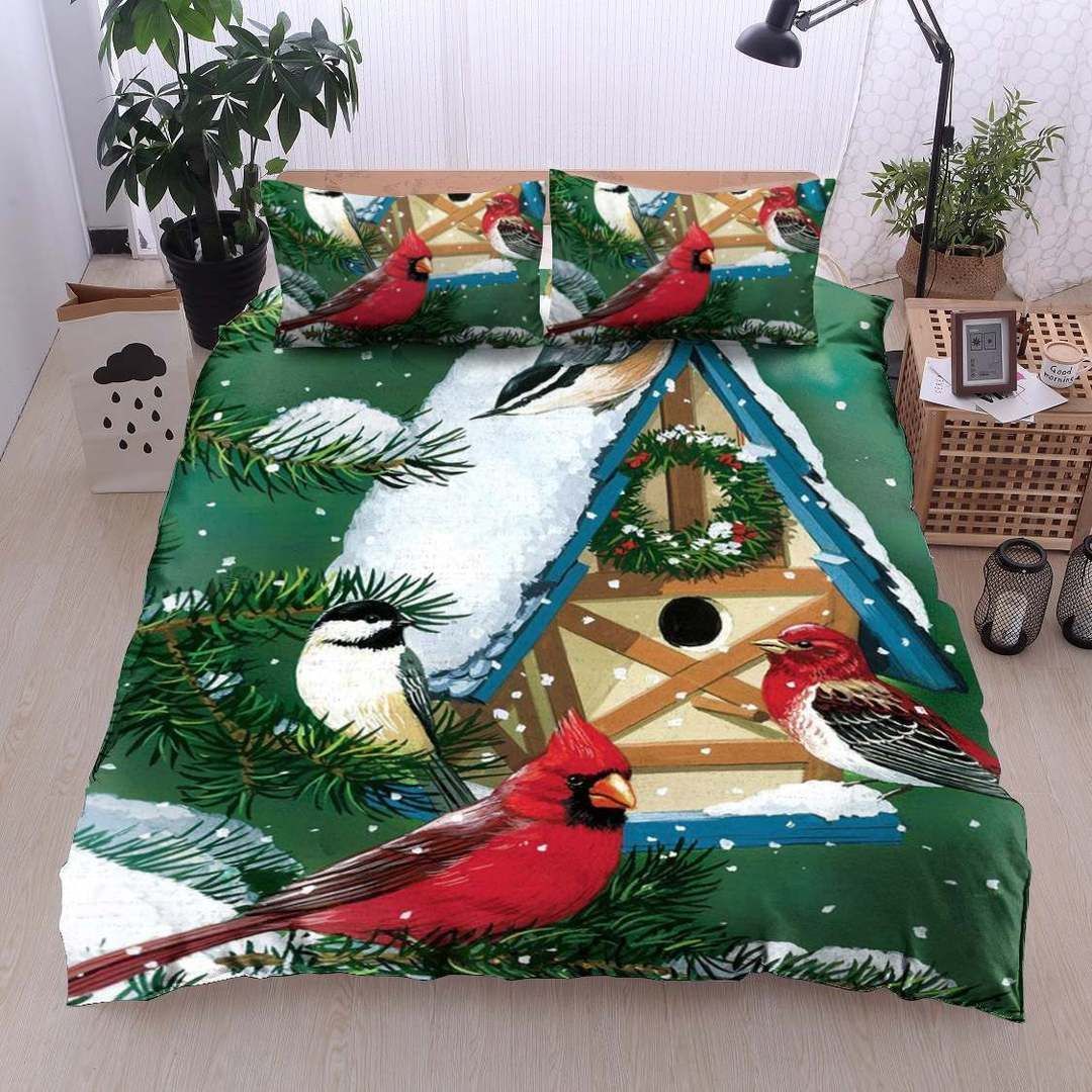 Cardinal Twin Queen King Cotton Bed Sheets Spread Comforter Bedding Set