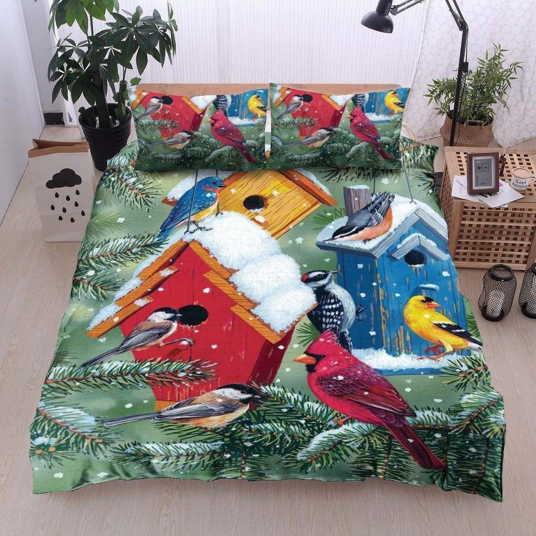 Cardinal Twin Queen King Cotton Bed Sheets Spread Comforter Bedding Set