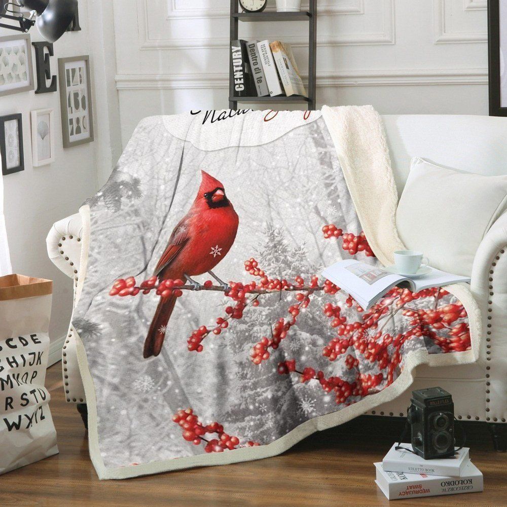 Cardinal Sherpa Fleece Blanket