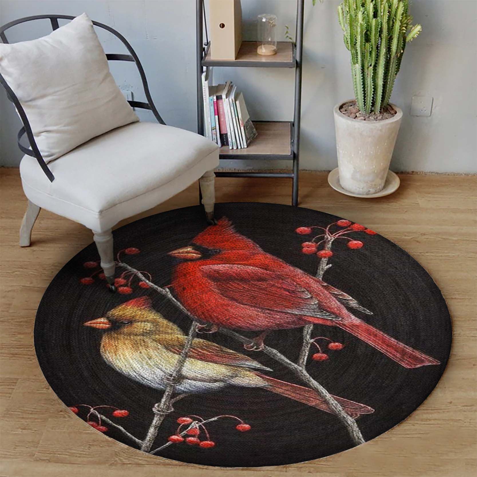 Cardinal Round Carpet