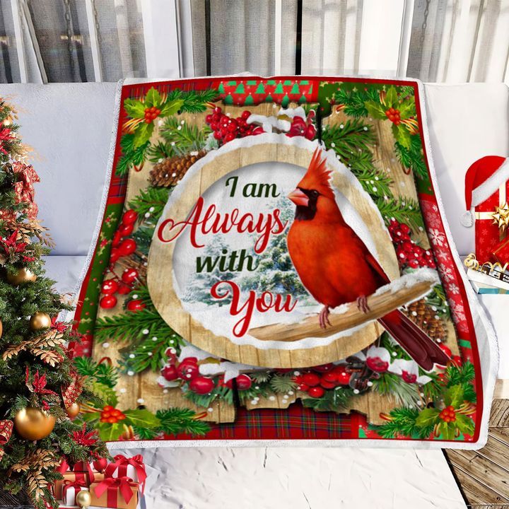 Cardinal Snow Water Fleece Blanket