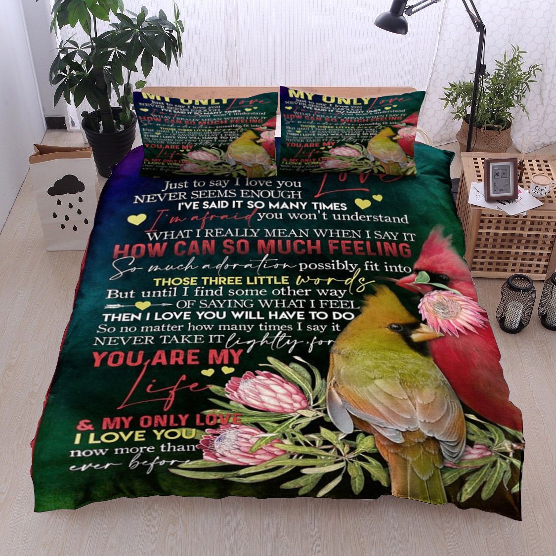 Cardinal To My Husband Bedding Set