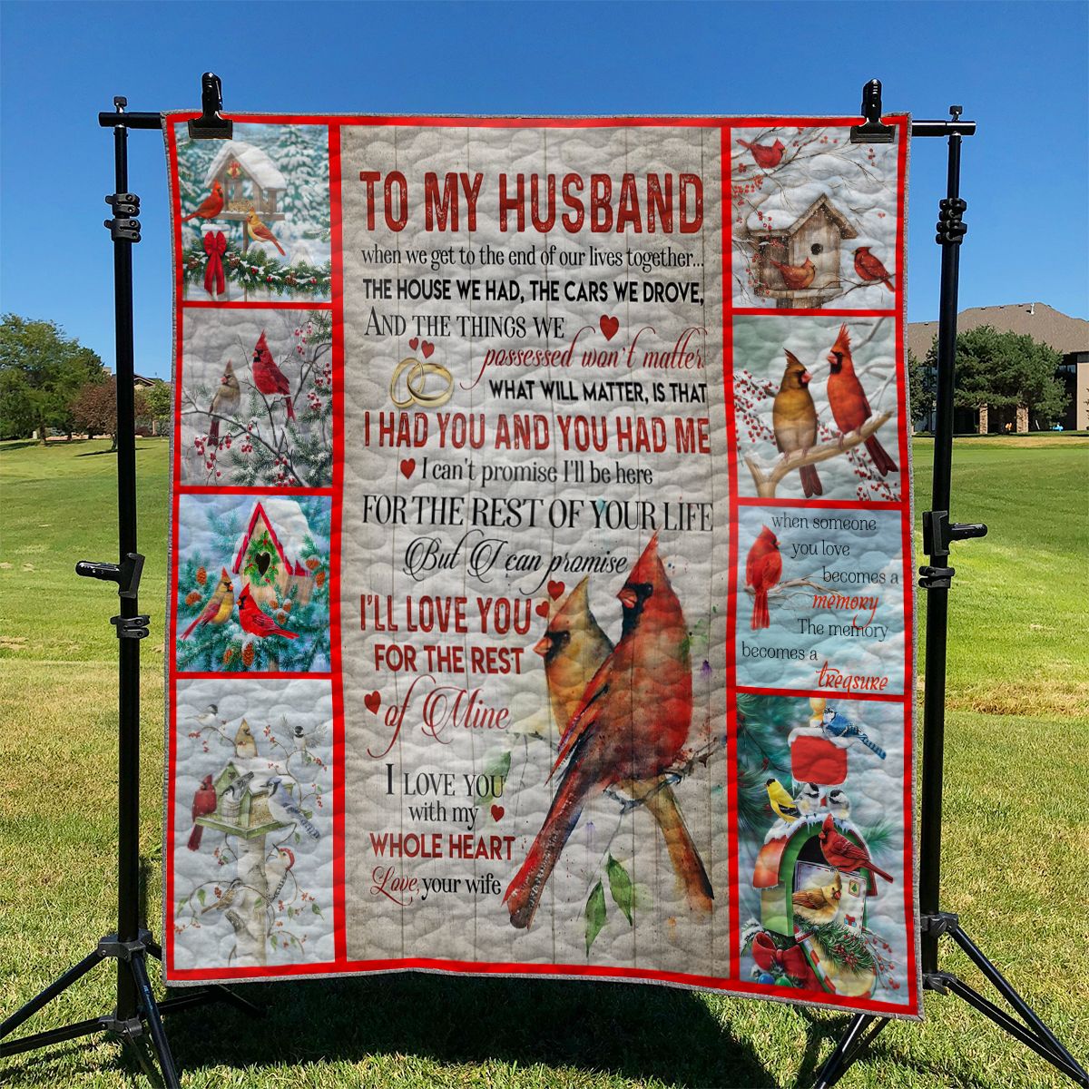 Cardinal To My Husband NI2811004LD Quilt Blanket