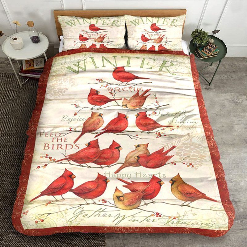 Cardinal Winter Bedding Set