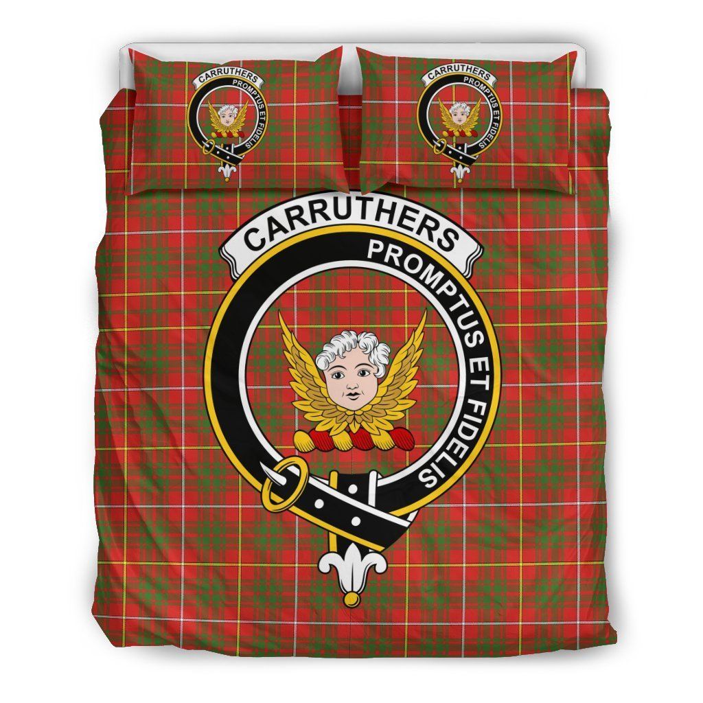 Carruthers Clan Badge Tartan Bedding Set