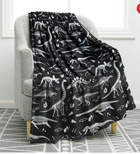 Cartoon Dinosaur Sherpa Fleece Blanket