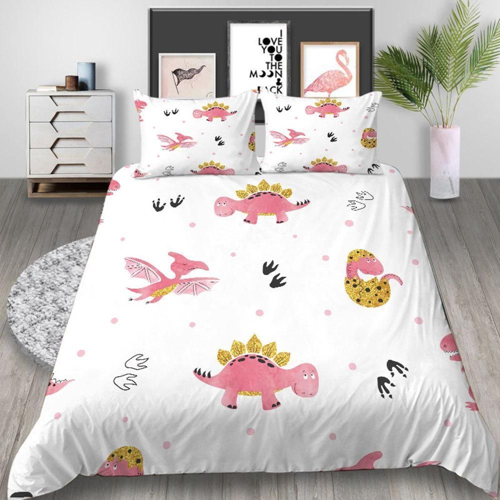Cartoon Dinosaur Cute Bedding Set
