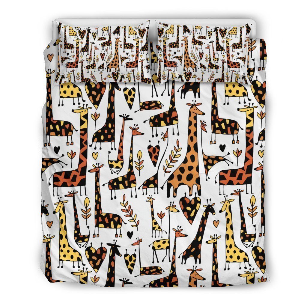 Cartoon Giraffe Bedding Set