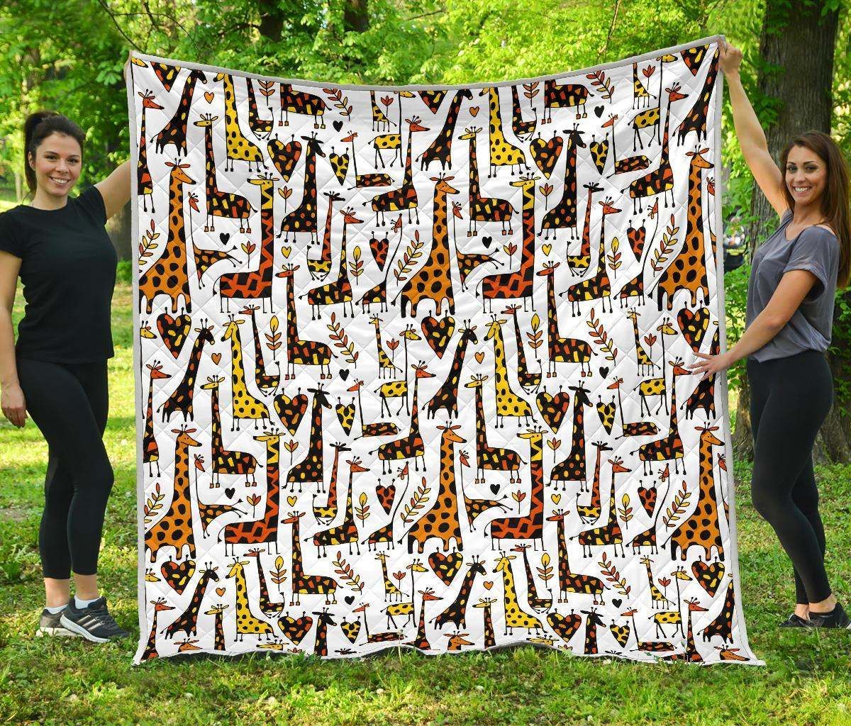 Cartoon Giraffe CL17100174MDQ Quilt Blanket