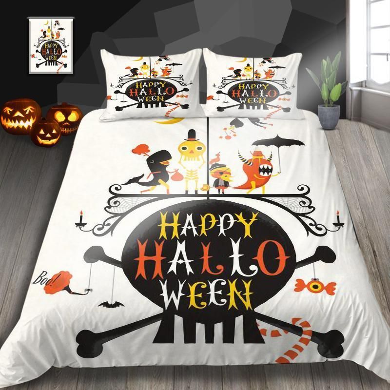Cartoon Happy Halloween 3D Bedding Set