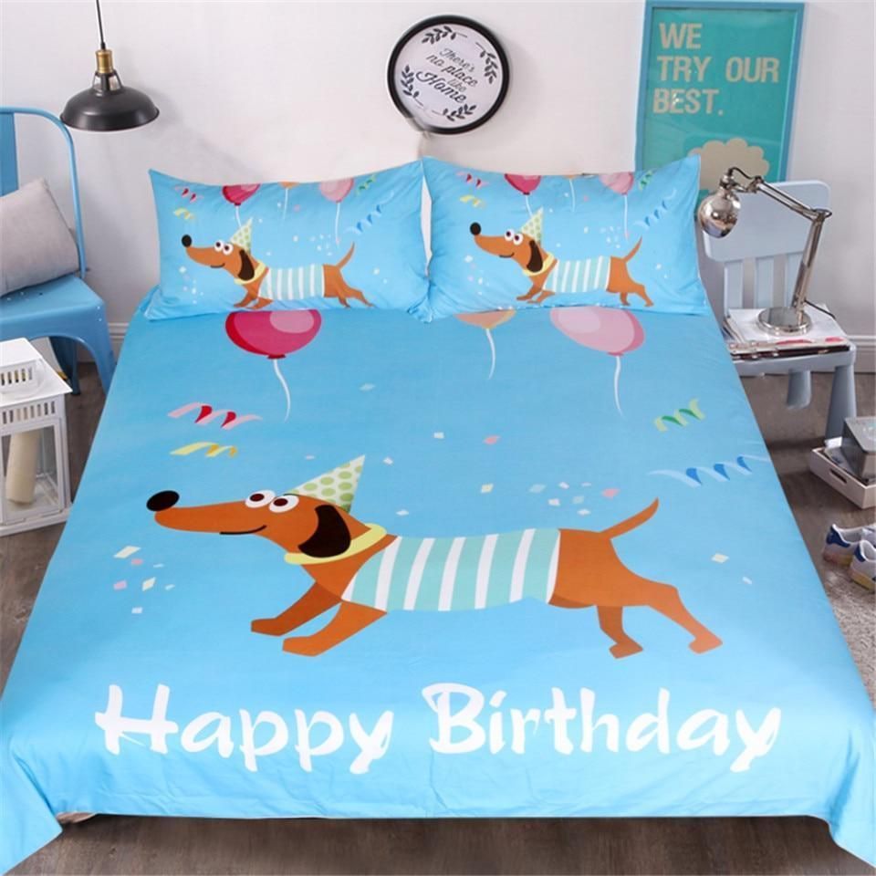 Cartoon Puppy Bedding Set