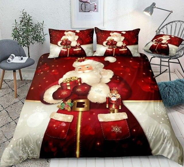 Cartoon Santa Claus Bedding Set