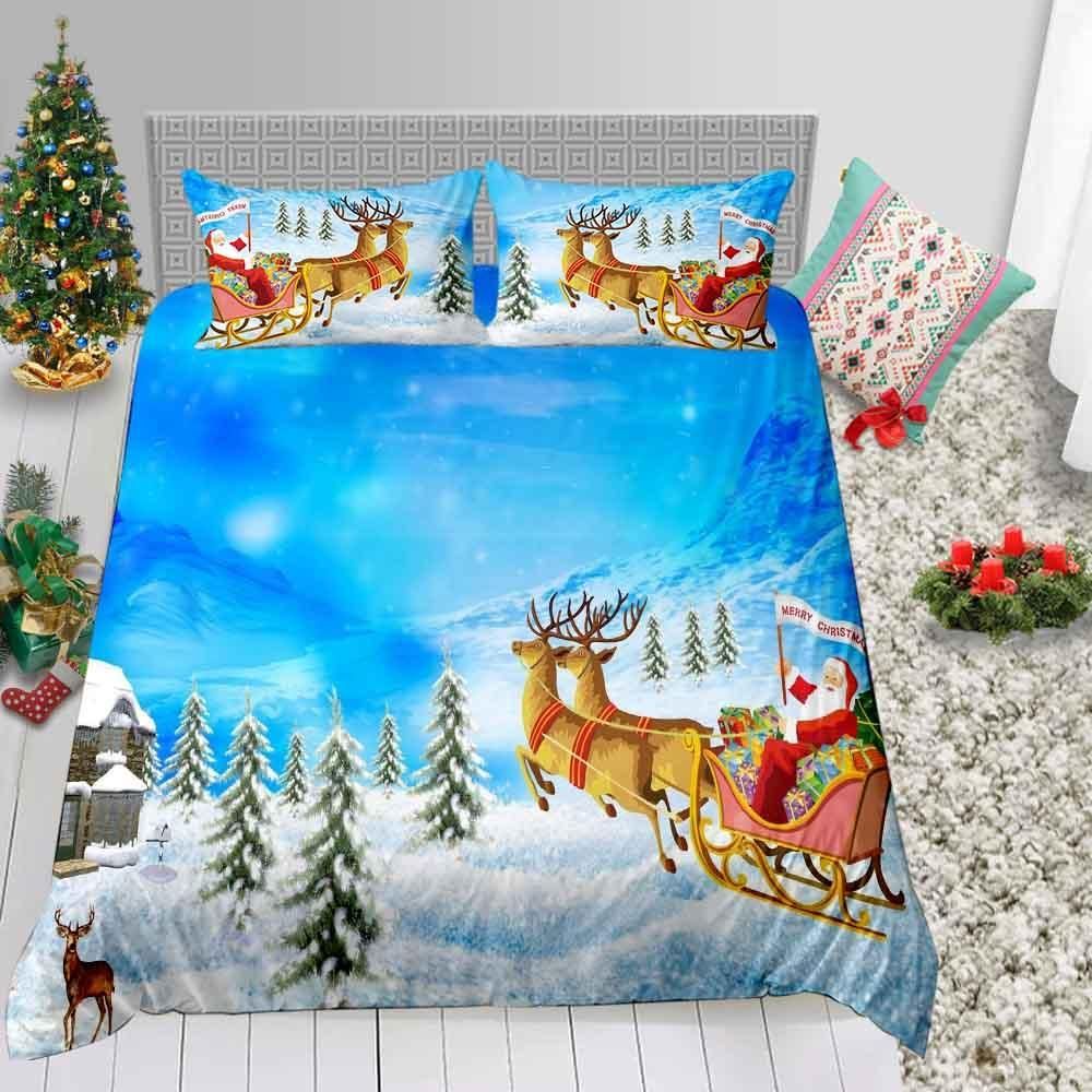 Cartoon Sled Bedding Set