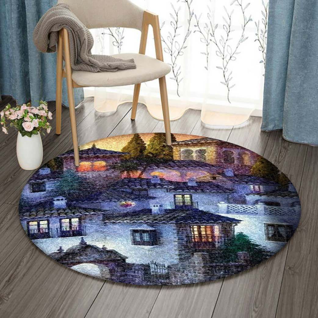 Castle Round Carpet
