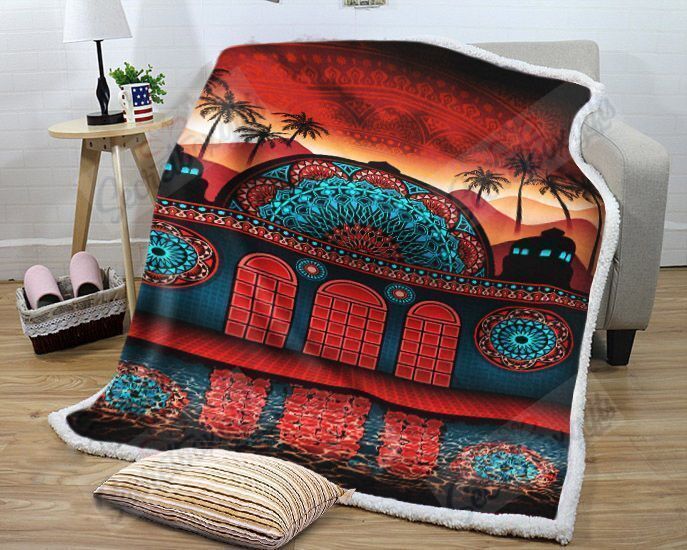 Castle Of Maya Fleece Blanket
