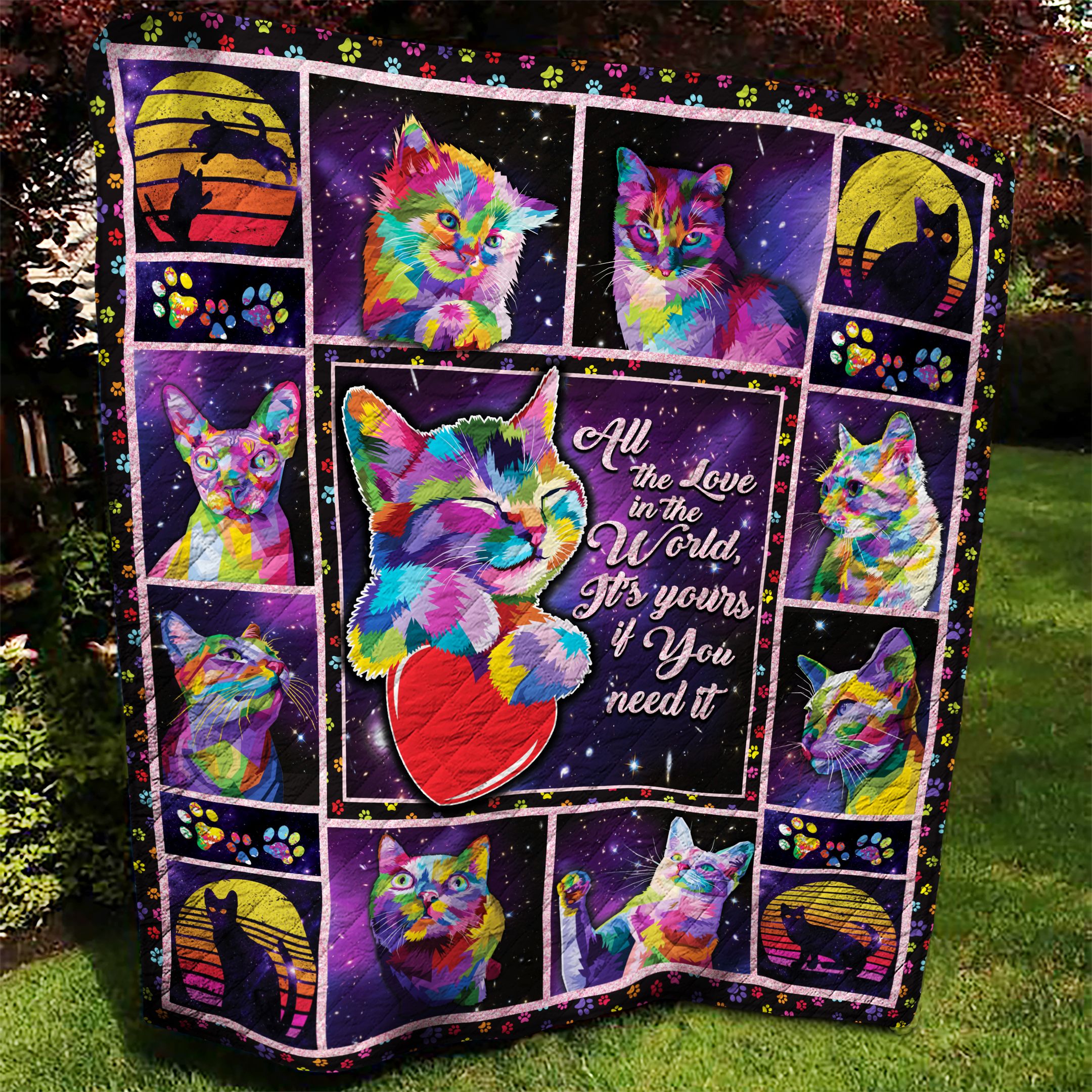 Cat AAA230909TA Quilt Blanket