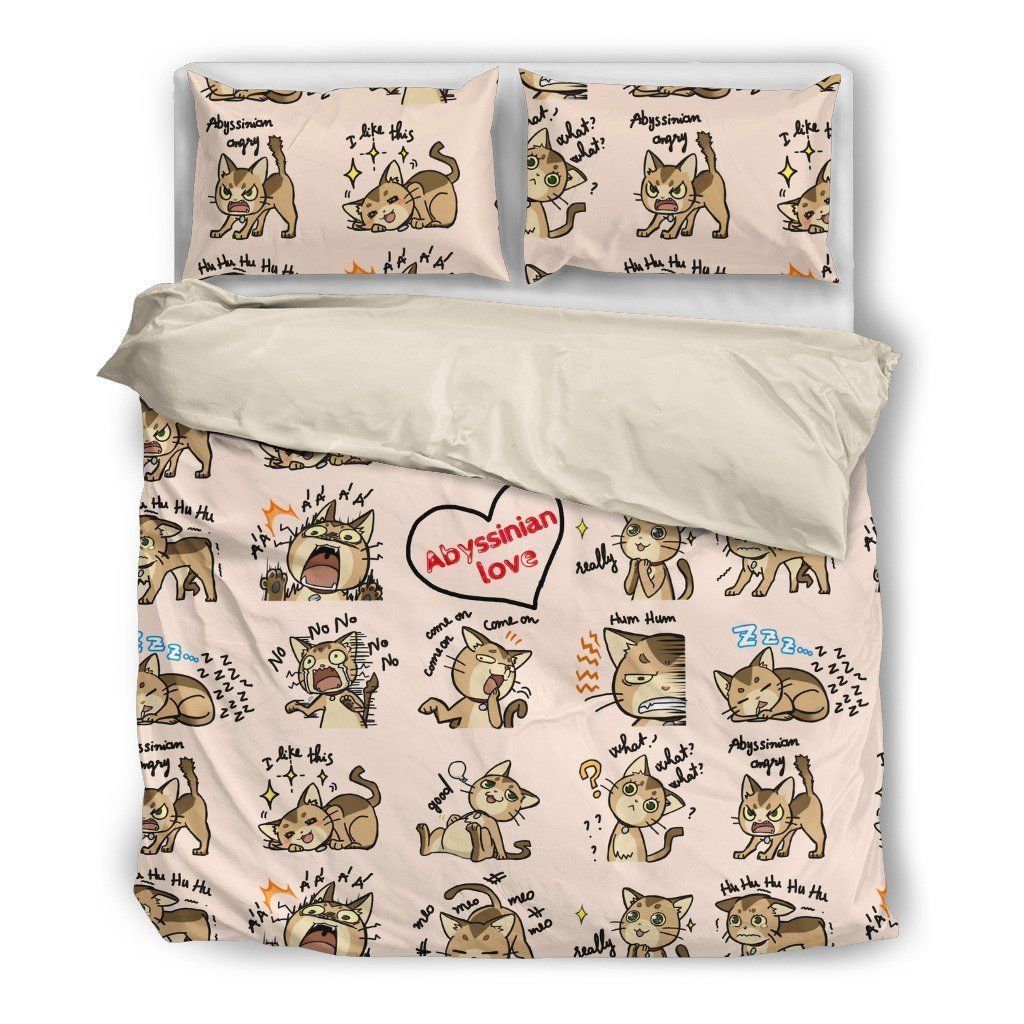 Cat Abyssinian Bedding Set