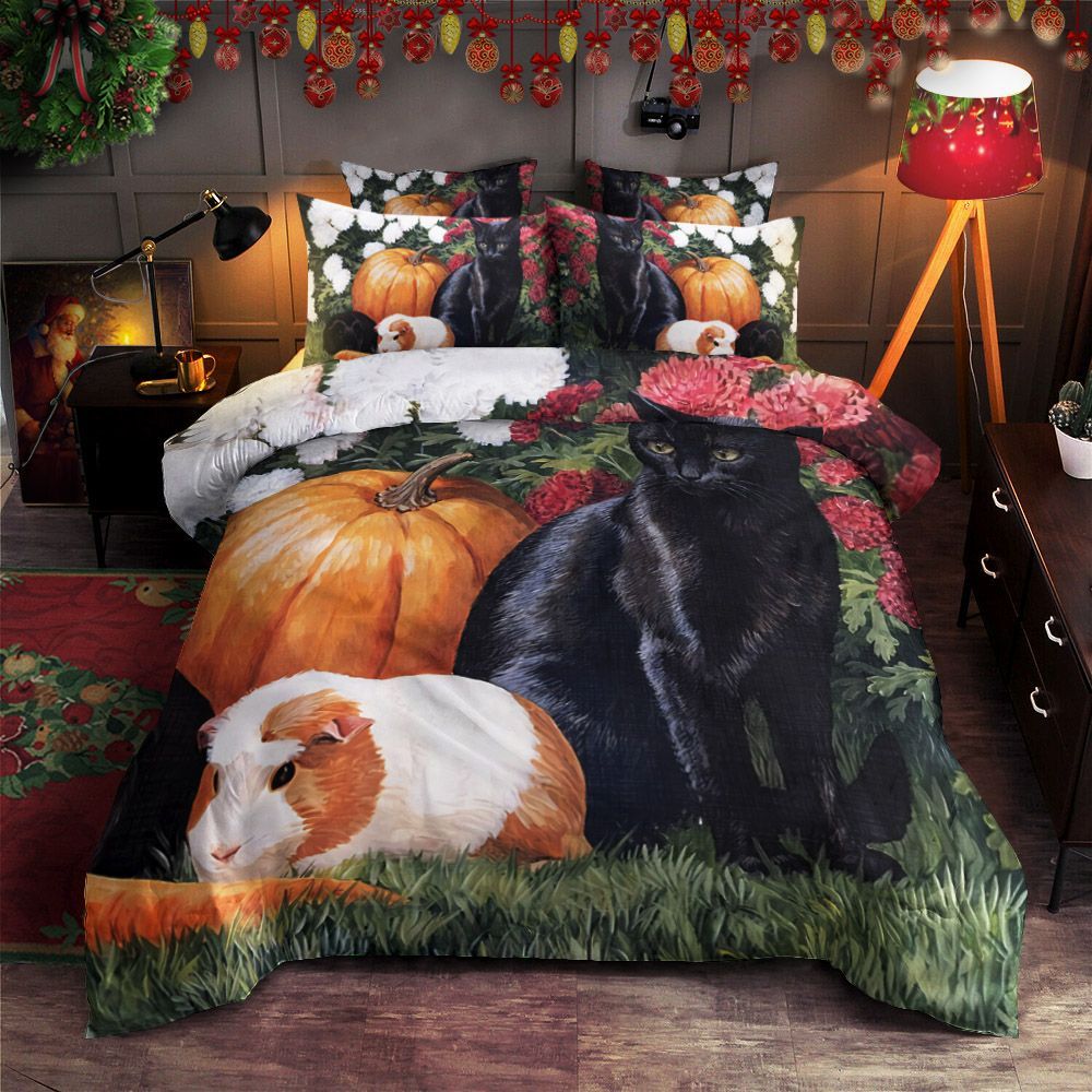 Cat And Bunny Bedding Set