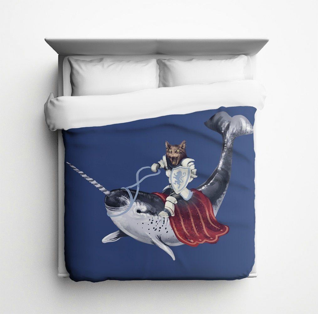 Cat And Fish Bedding Set