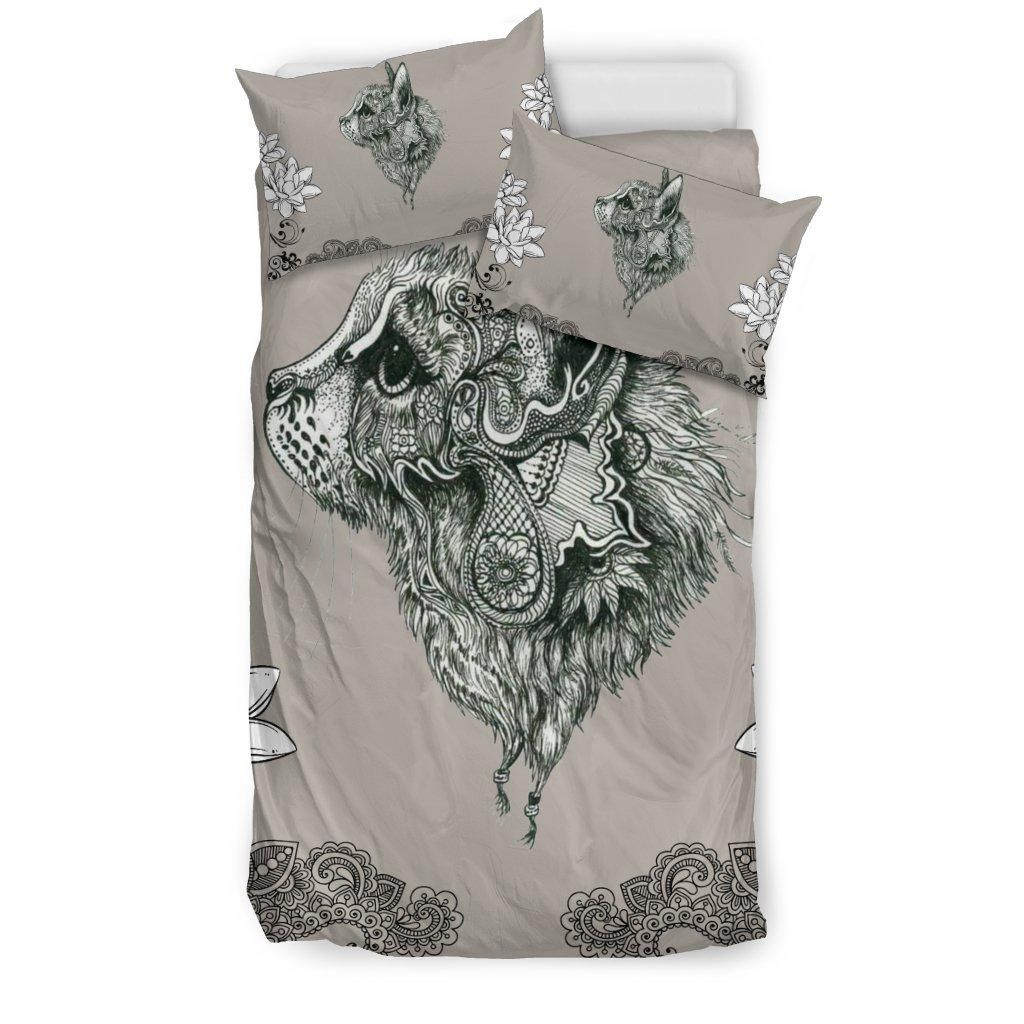 Cat Art Mandala Bedding Set
