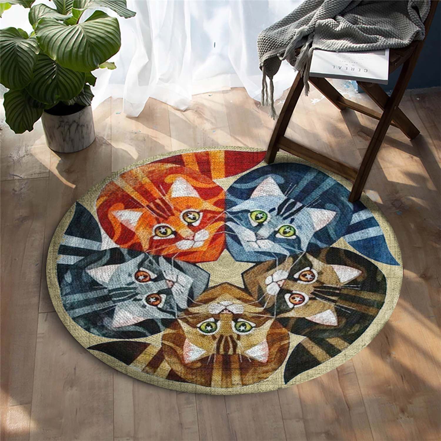 Cat Round Carpet