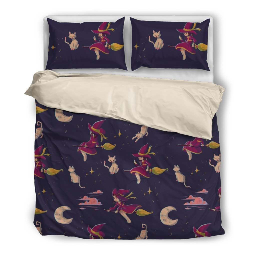 cat baby witch Bedding Set