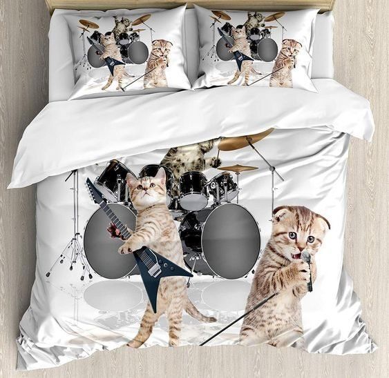 Cat Band Bedding Set