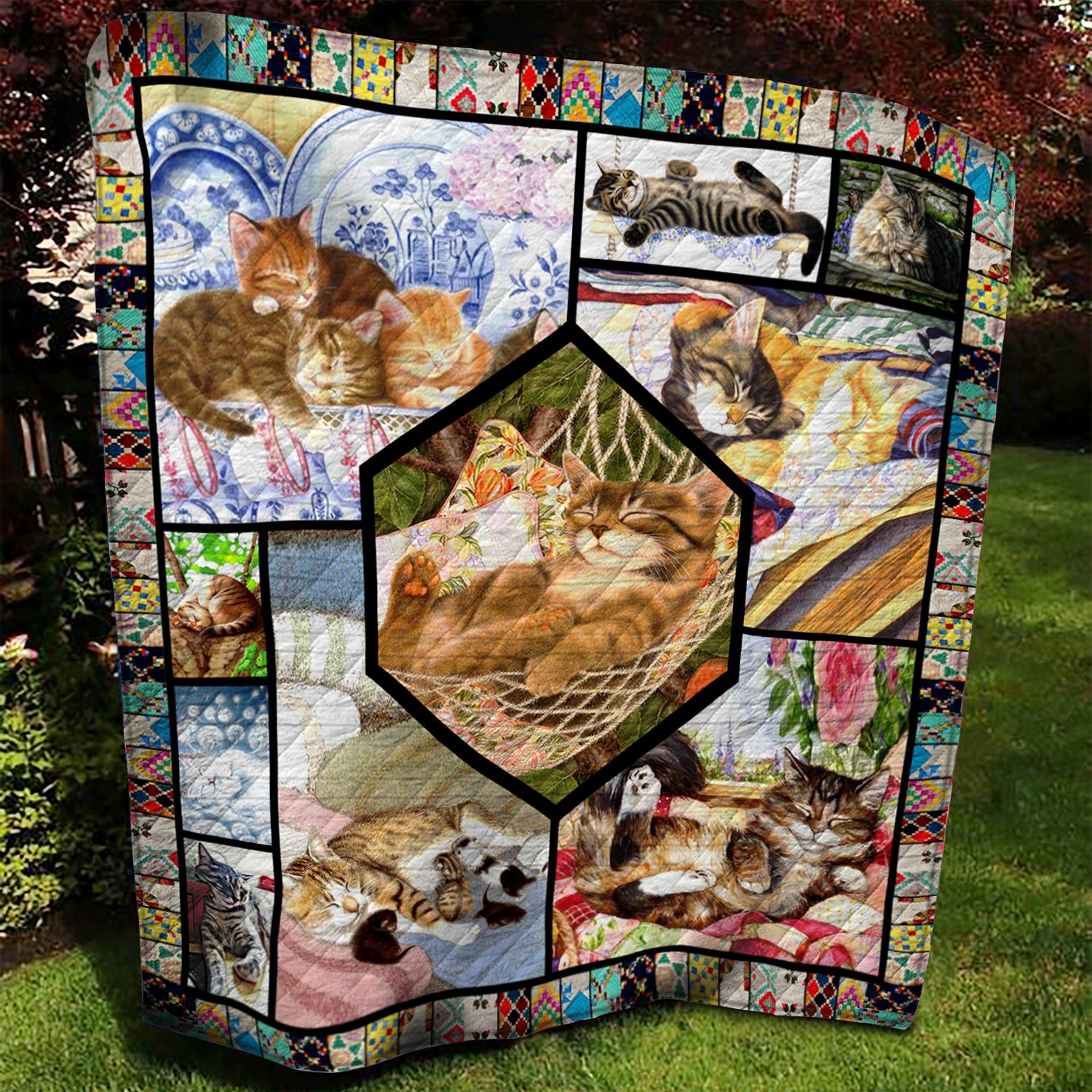 Cat BBB070906 Quilt Blanket