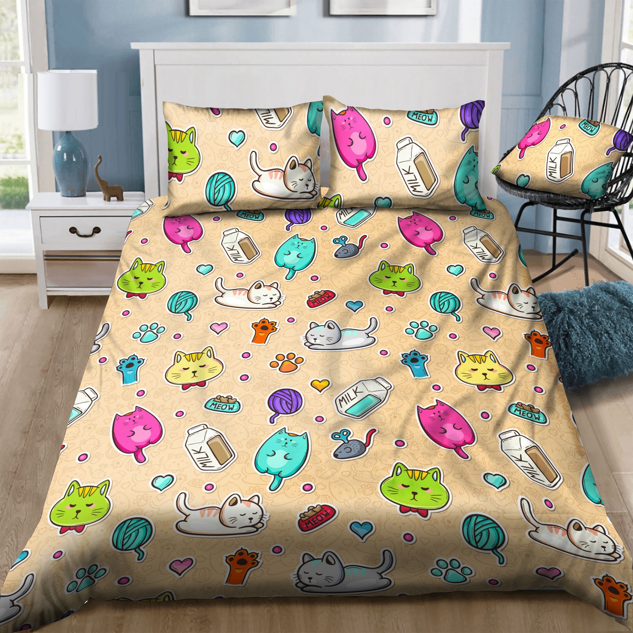 Cat  Bedding Set