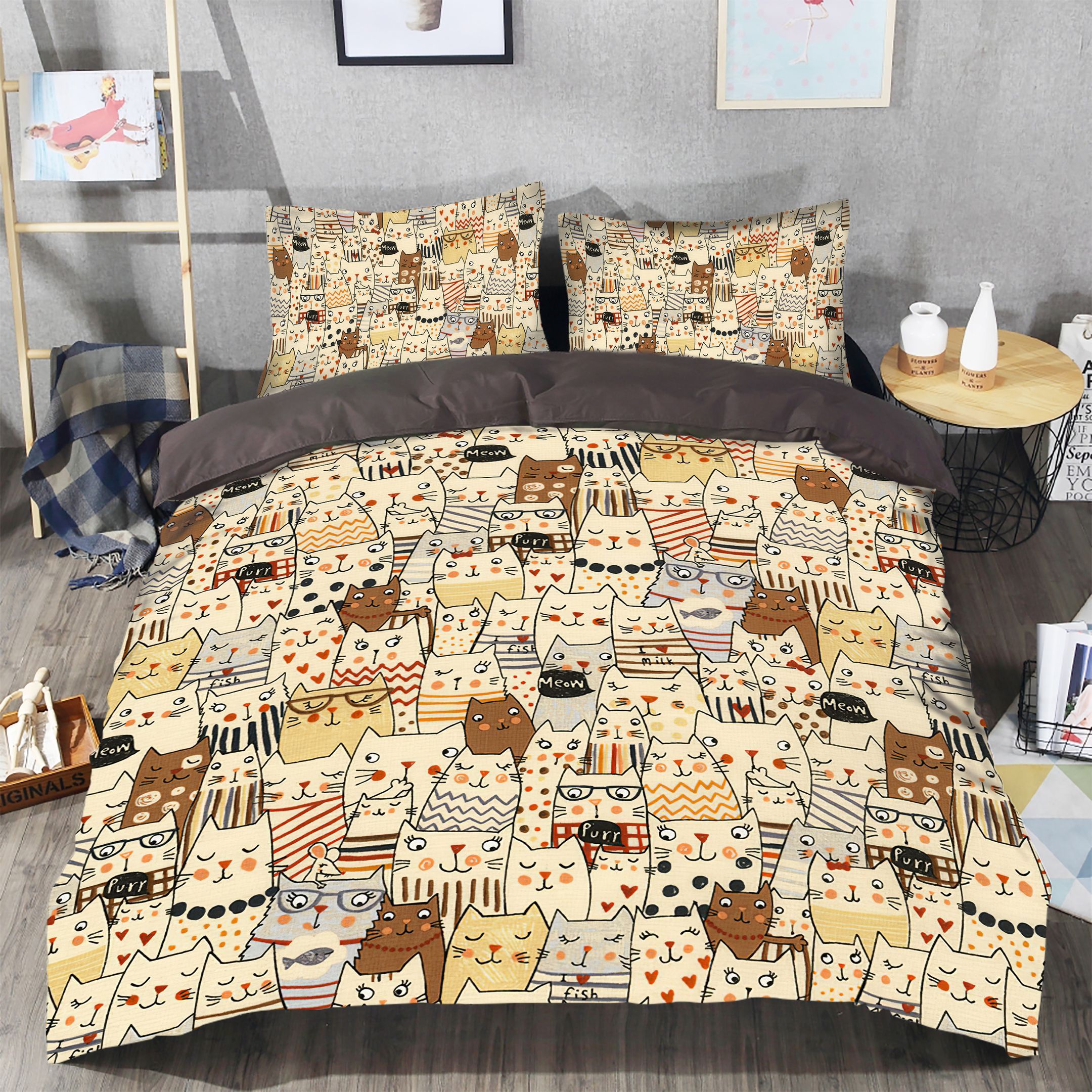 Cat Bedding Set
