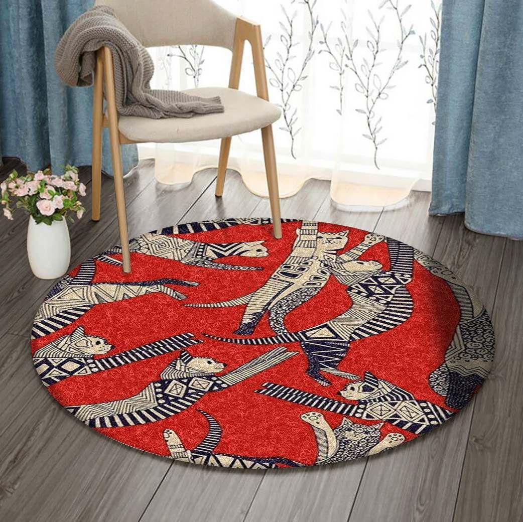 Cat Round Carpet
