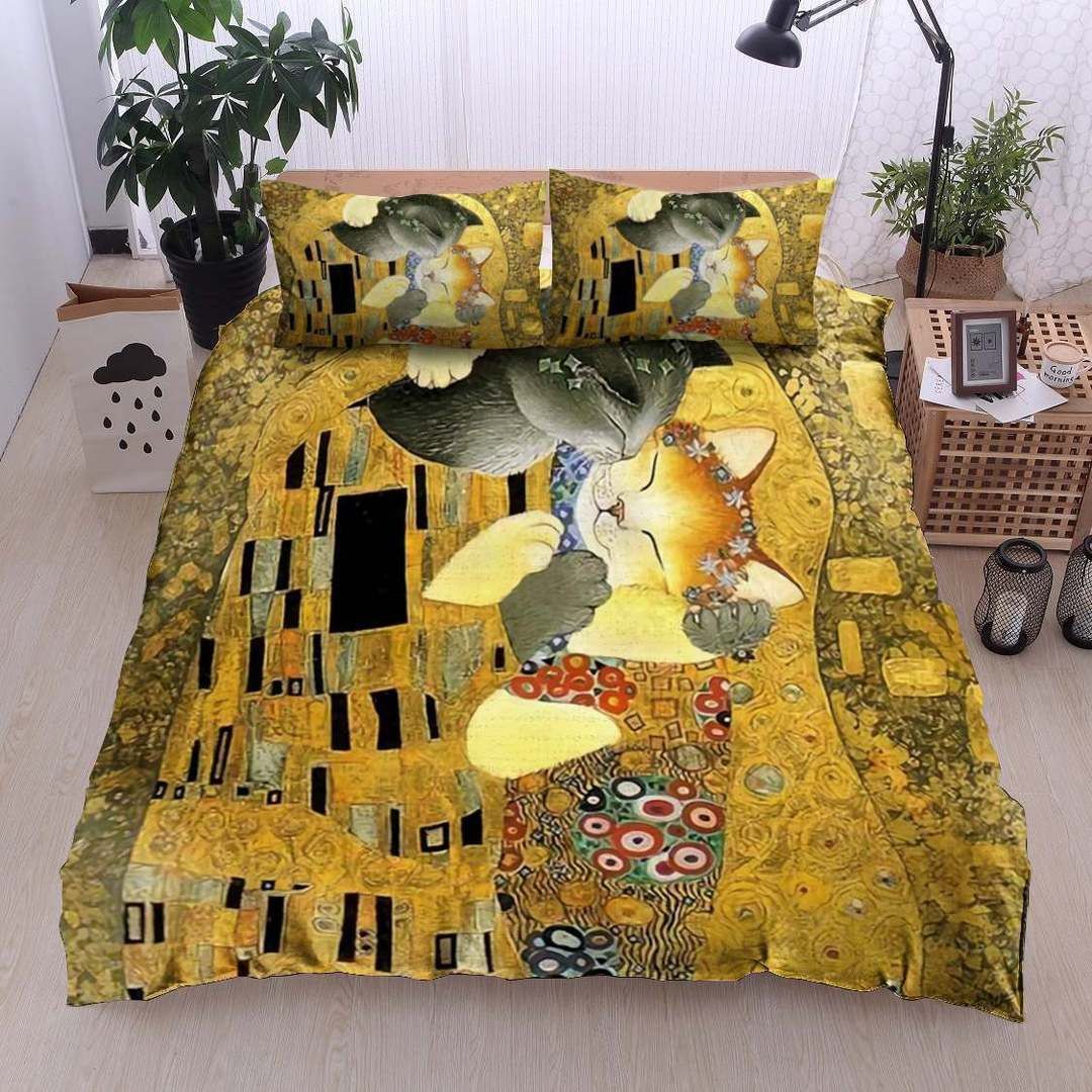 Cat Cotton Bed Sheets Spread Comforter Duvet Cover Cotton Bed Sheets Spread Comforter Bedding Set