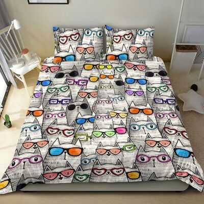 CAT BLACK Bedding Set