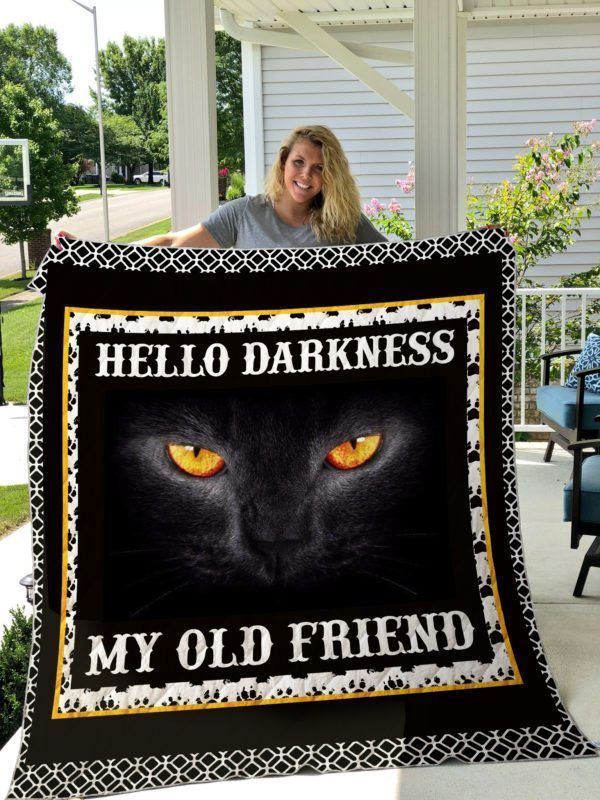 Cat Black DHC14100065MDQ Quilt Blanket