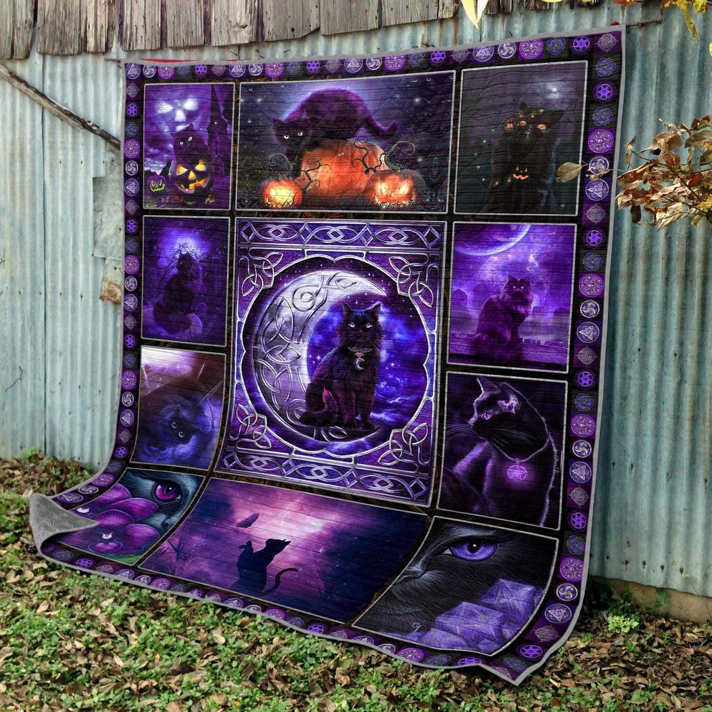 Cat Black Magic Cat GS-CL-DT0207 Quilt Blanket