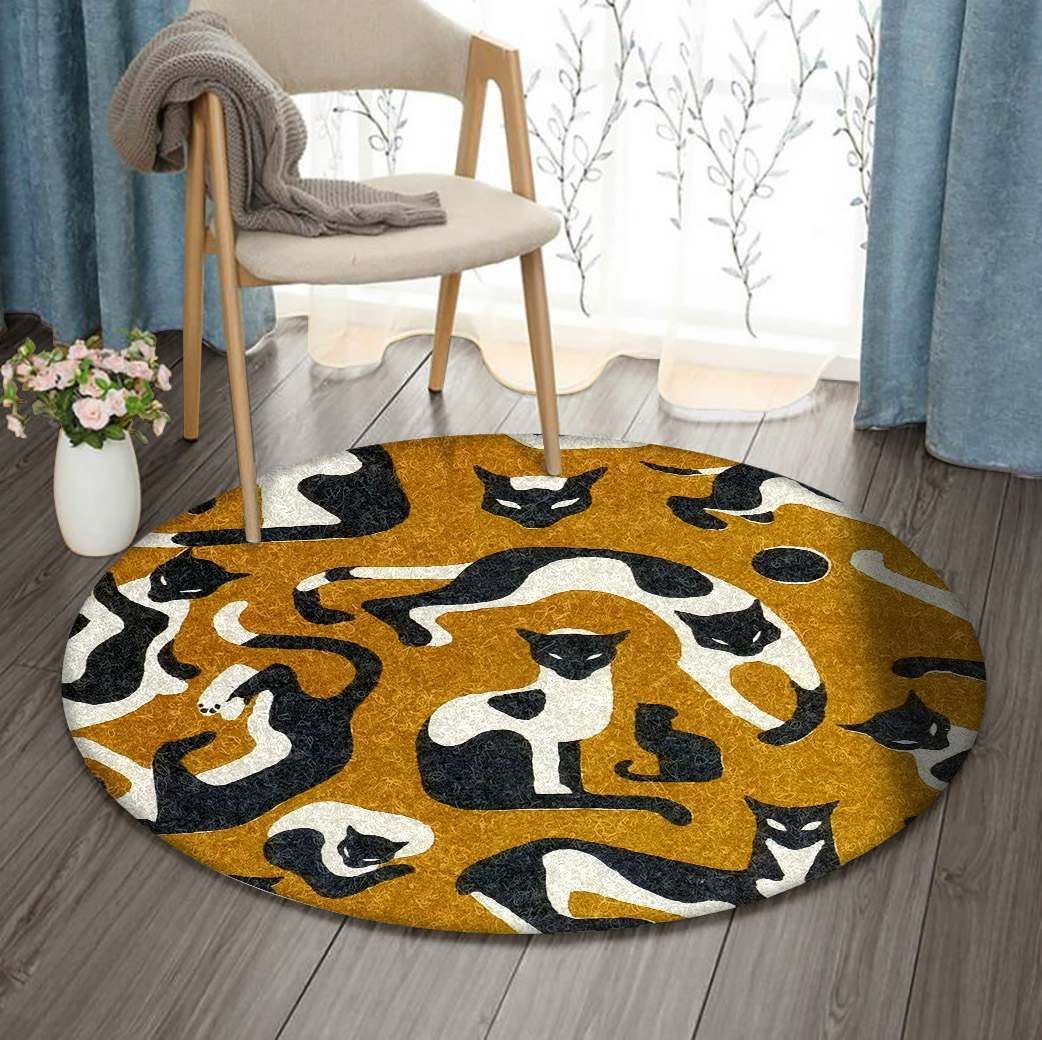 Cat Round Carpet