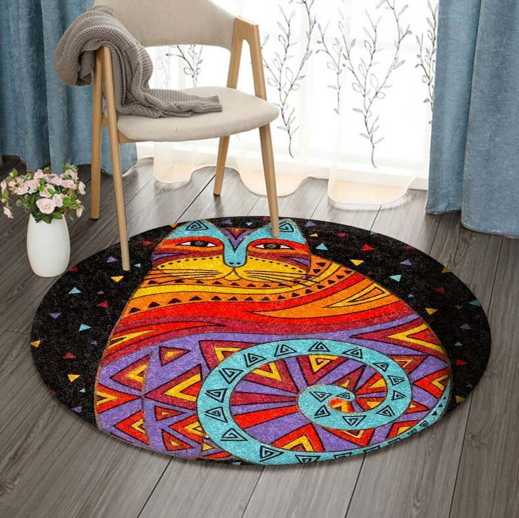 Cat Round Carpet