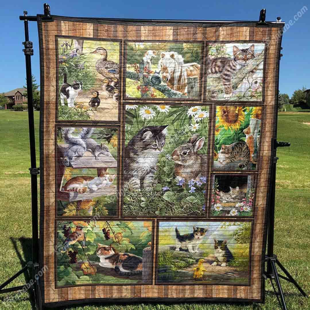 Cat Cat And Friends GS-CL-DT3006 Quilt Blanket