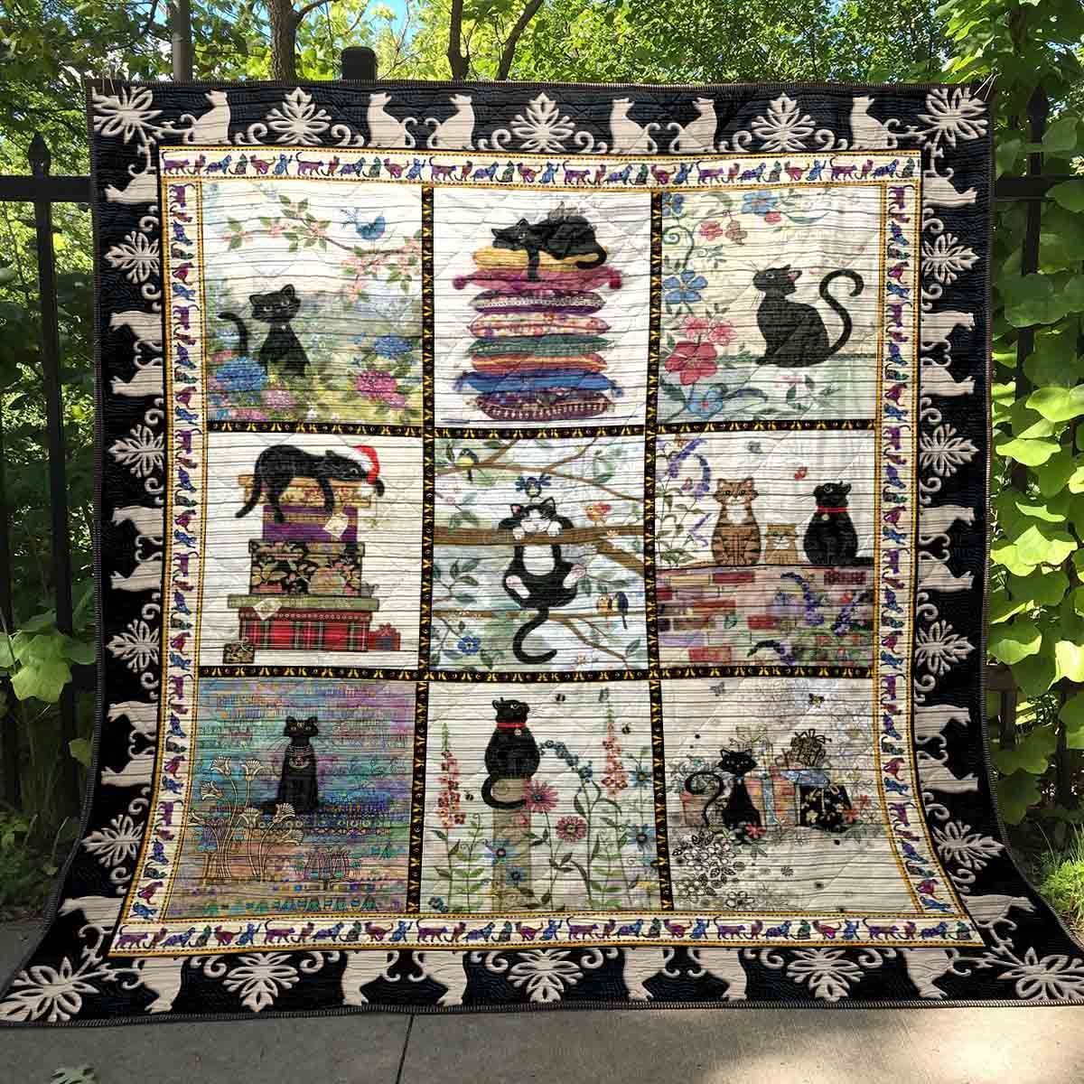 Cat Cats With Books GS-CL-DT0107 Quilt Blanket