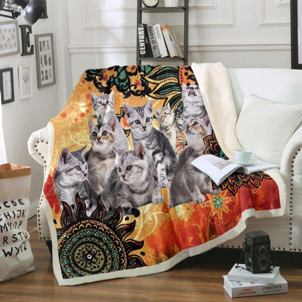 Cat Sherpa Fleece