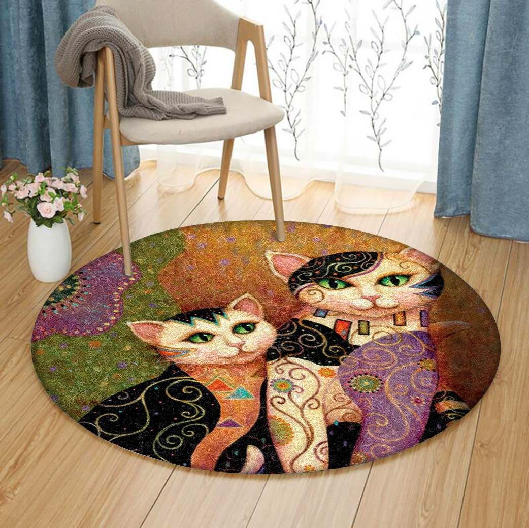 Cat Round Carpet