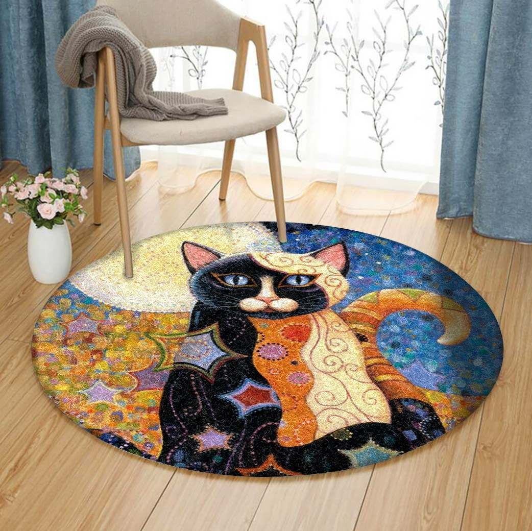 Cat Round Carpet