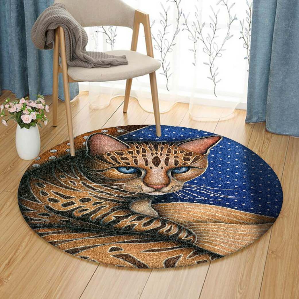 Cat Round Carpet