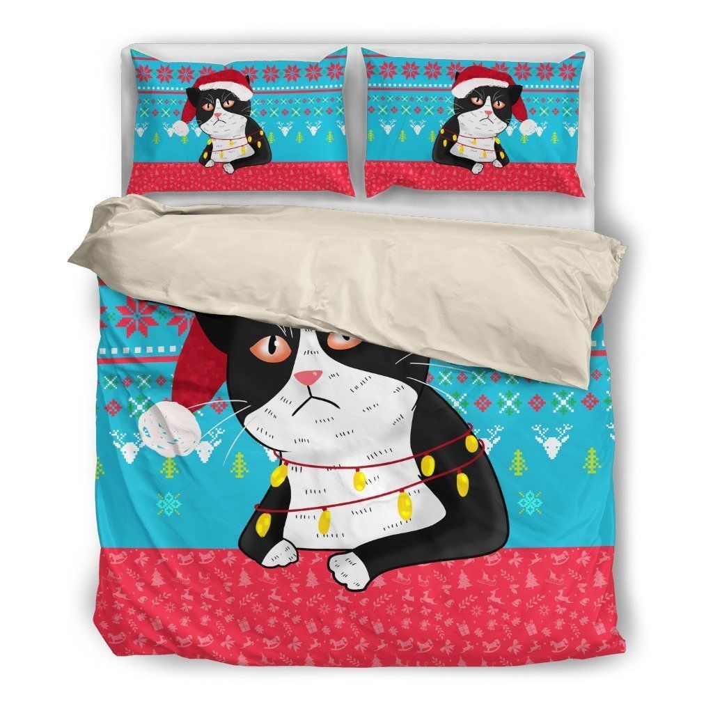 Cat Christmas Bedding Set