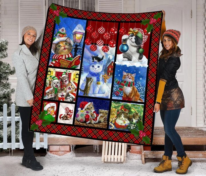 Cat Christmas DTC2311791 Quilt Blanket
