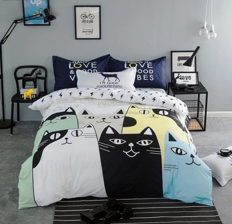 Cat Bedding Set